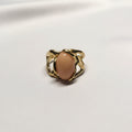 Anello Corallo rosa in argento 925%