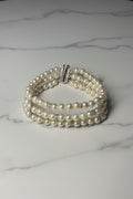Bracciale a Tre Fili di Perle